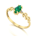 Anel de Formatura Meli Snakes de Medicina Ouro 18k