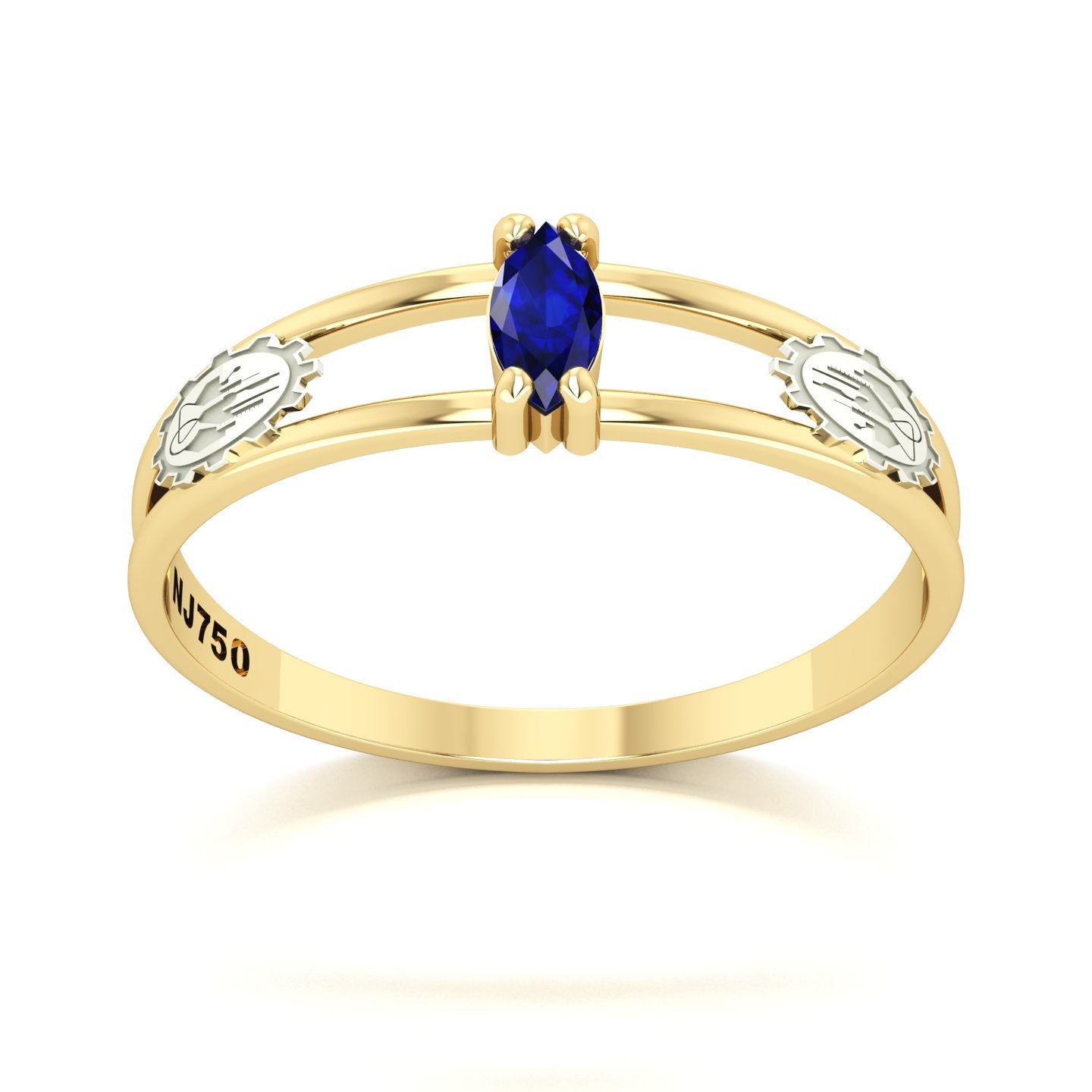 Anel de Formatura de Engenharia Química Nexus II Ouro 18k