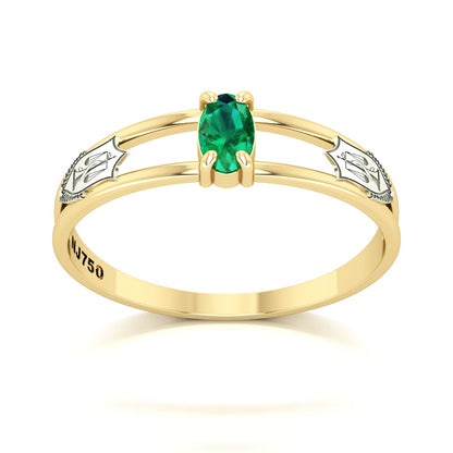 Anel de Formatura de Nutrição Nexus III Ouro 18k