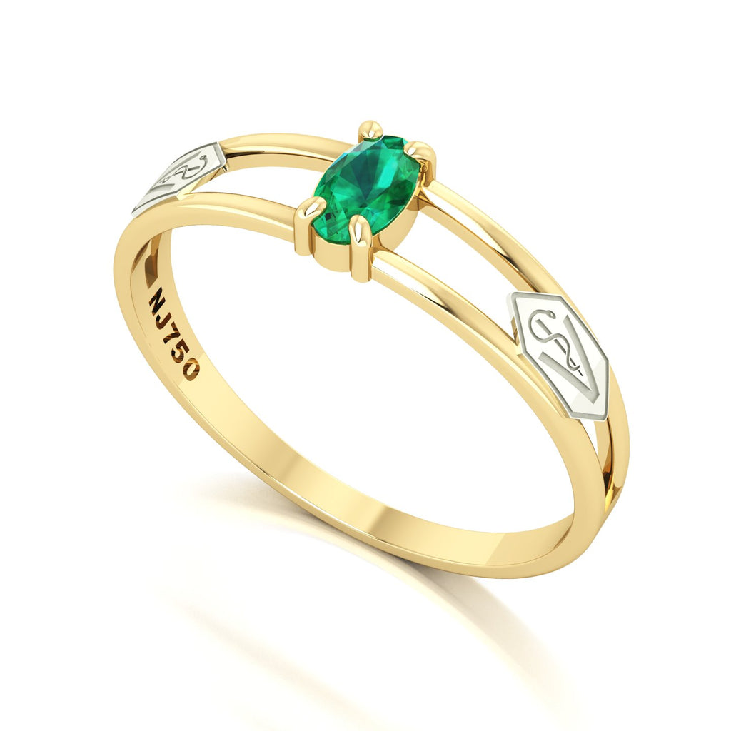 Anel de Formatura de Medicina Veterinária Nexus III Ouro 18k