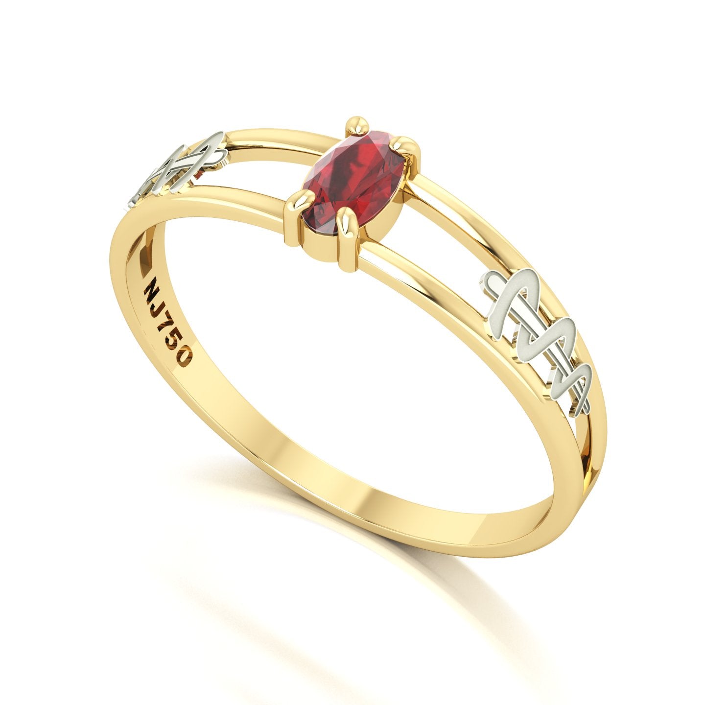 Anel de Formatura de Odontologia Nexus III Ouro 18k