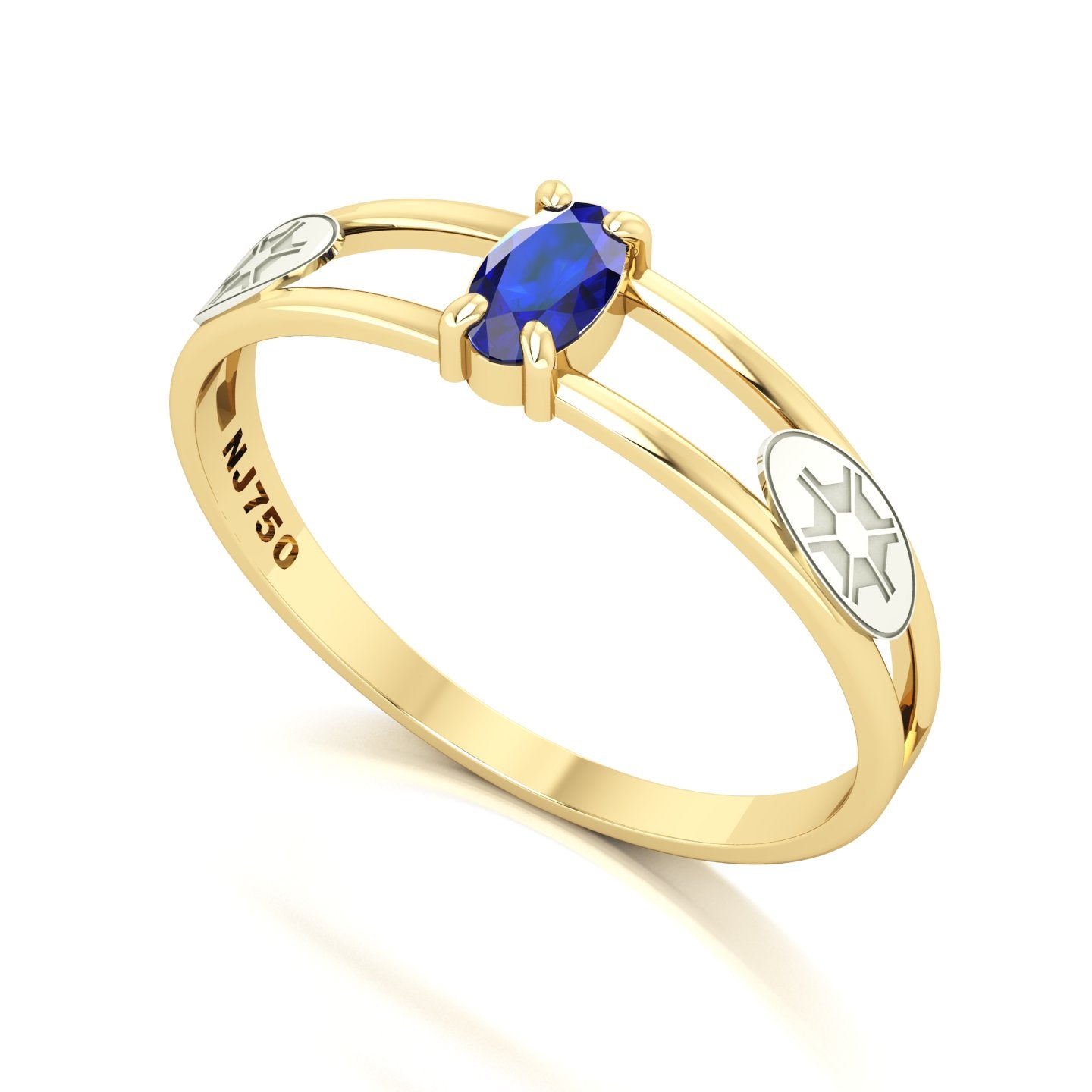 Anel de Formatura de Engenharia Agronômica Nexus III Ouro 18k