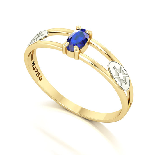 Anel de Formatura de Engenharia Agronômica Nexus III Ouro 18k
