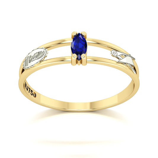 Anel de Formatura de Engenharia Civil Nexus II Ouro 18k