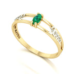 Anel de Formatura de Fisioterapia Nexus II Ouro 18k