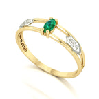 Anel de Formatura de Nutrição Nexus II Ouro 18k