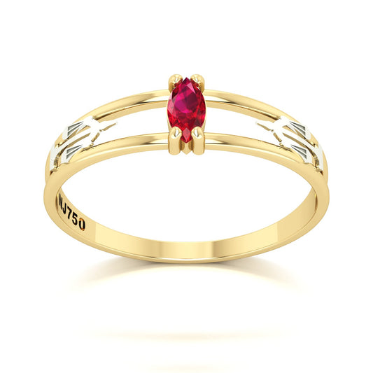 Anel de Formatura de Direito Nexus II Ouro 18k