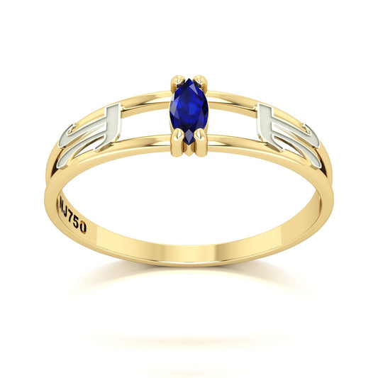 Anel de Formatura de Matemática Nexus II Ouro 18k