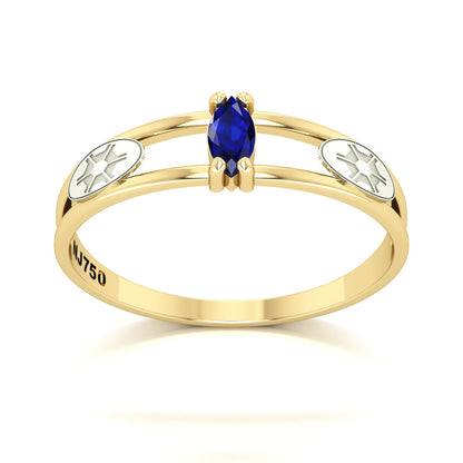 Anel de Formatura de Engenharia Agronômica Nexus II Ouro 18k