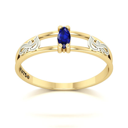 Anel de Formatura de Fonoaudiologia Nexus II Ouro 18k