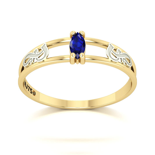 Anel de Formatura de Fonoaudiologia Nexus II Ouro 18k