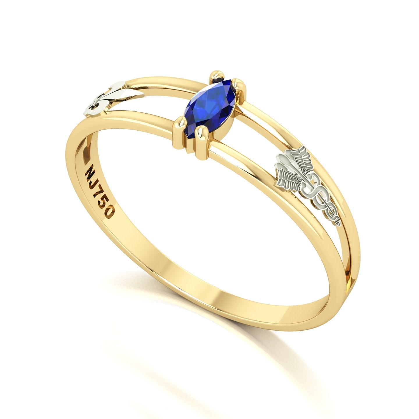 Anel de Formatura de Pedagogia Nexus II Ouro 18k