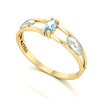 Anel de Formatura de Biologia Nexus II Ouro 18k