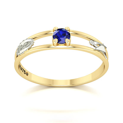 Anel de Formatura de Engenharia Civil Nexus IV Ouro 18k