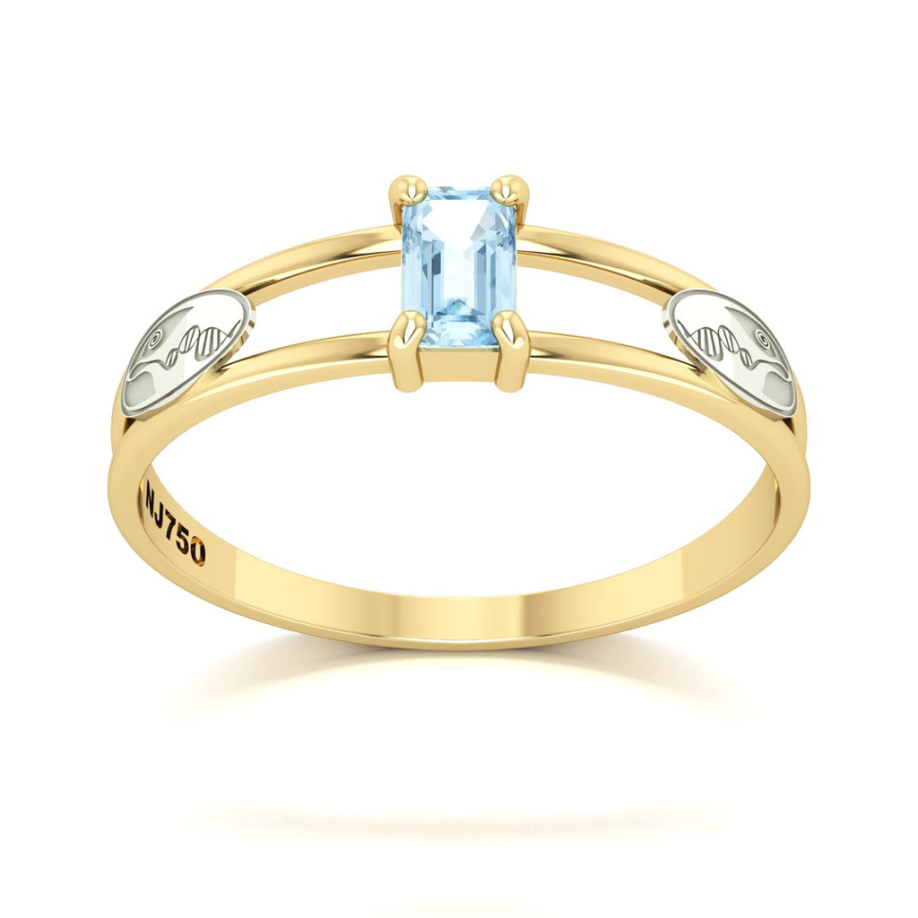 Anel de Formatura de Biologia Nexus Ouro 18k