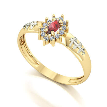 Anel de Formatura de Odontologia Evermore III Ouro 18k