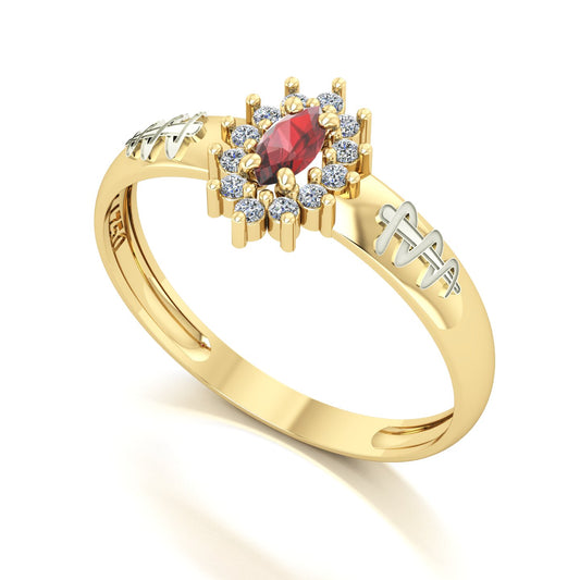 Anel de Formatura de Odontologia Evermore III Ouro 18k