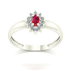Anel Evermore III Rubi e Diamantes Naturais ou Zirconias Ouro 18k