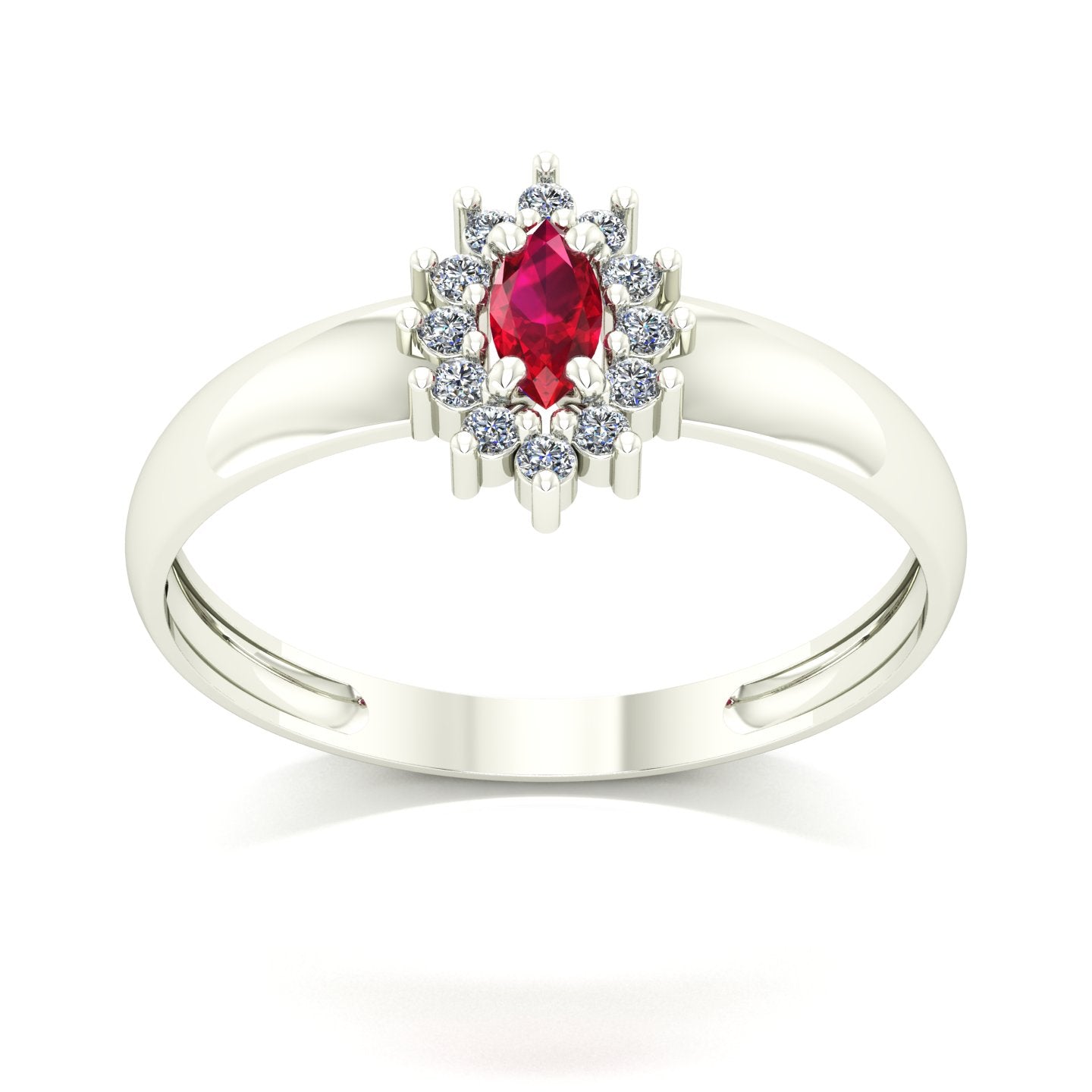 Anel Evermore III Rubi e Diamantes Naturais ou Zirconias Ouro 18k