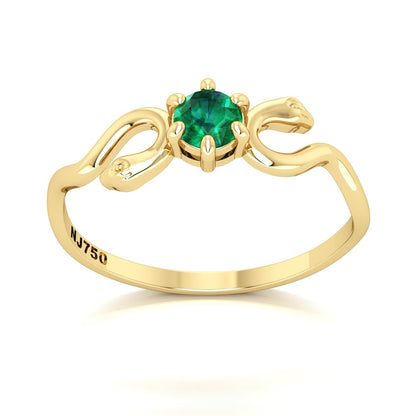 Anel de Formatura de Medicina Serpentes III Ouro 18k