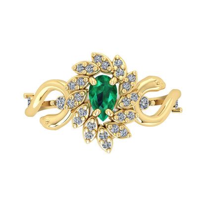Anel de Formatura de Medicina Serpentes II Ouro 18k