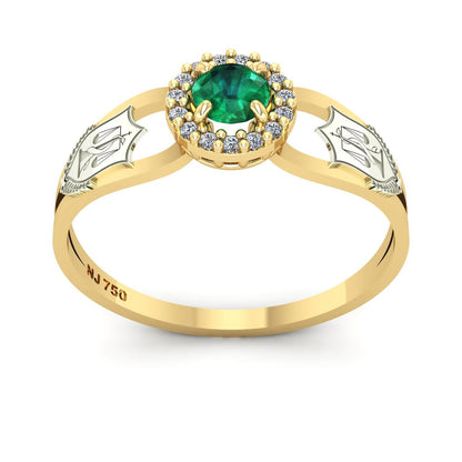 Anel de Formatura de Nutrição Shiny Ouro 18k