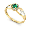 Anel de Formatura de Enfermagem Shiny Ouro 18k