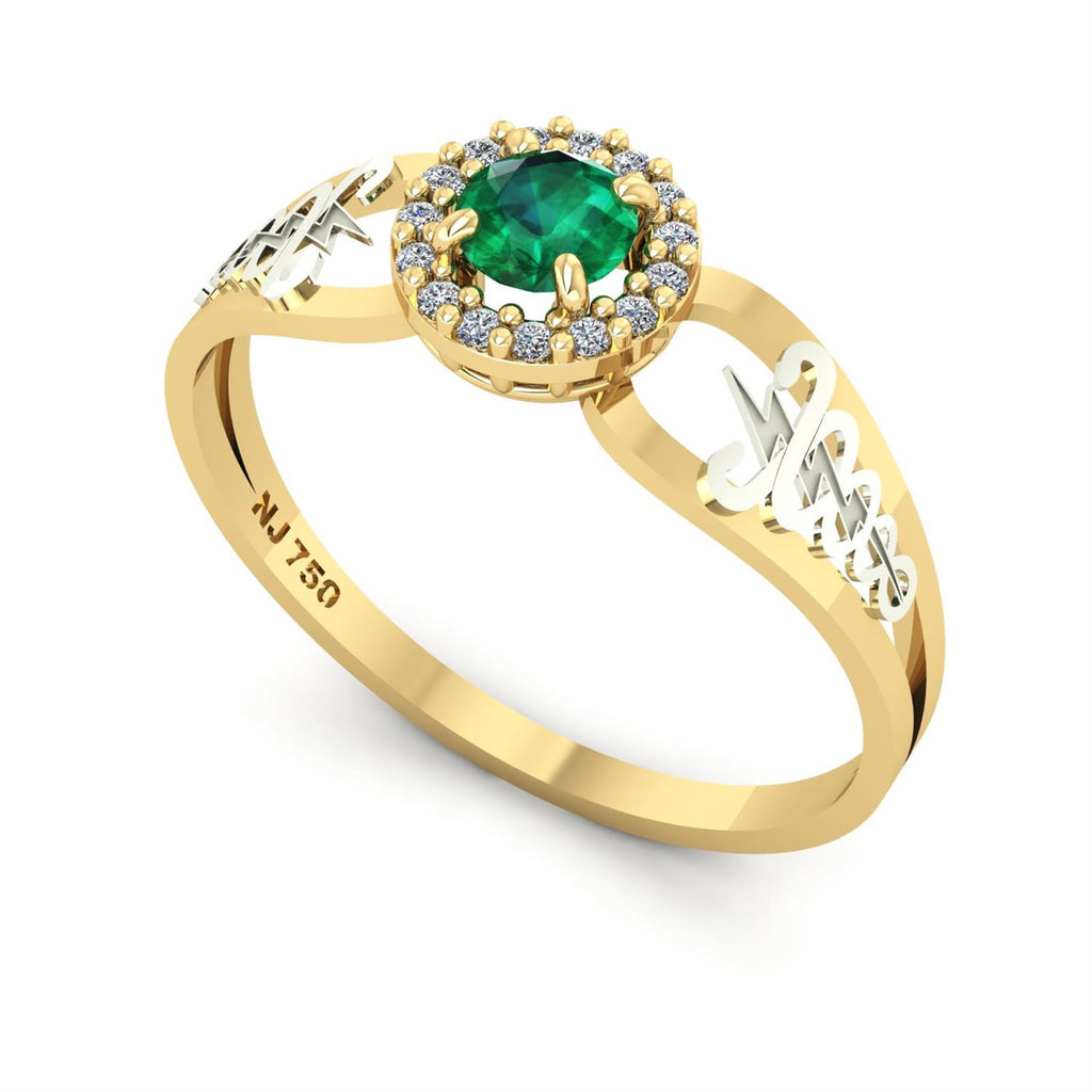Anel de Formatura de Fisioterapia Shiny Ouro 18k