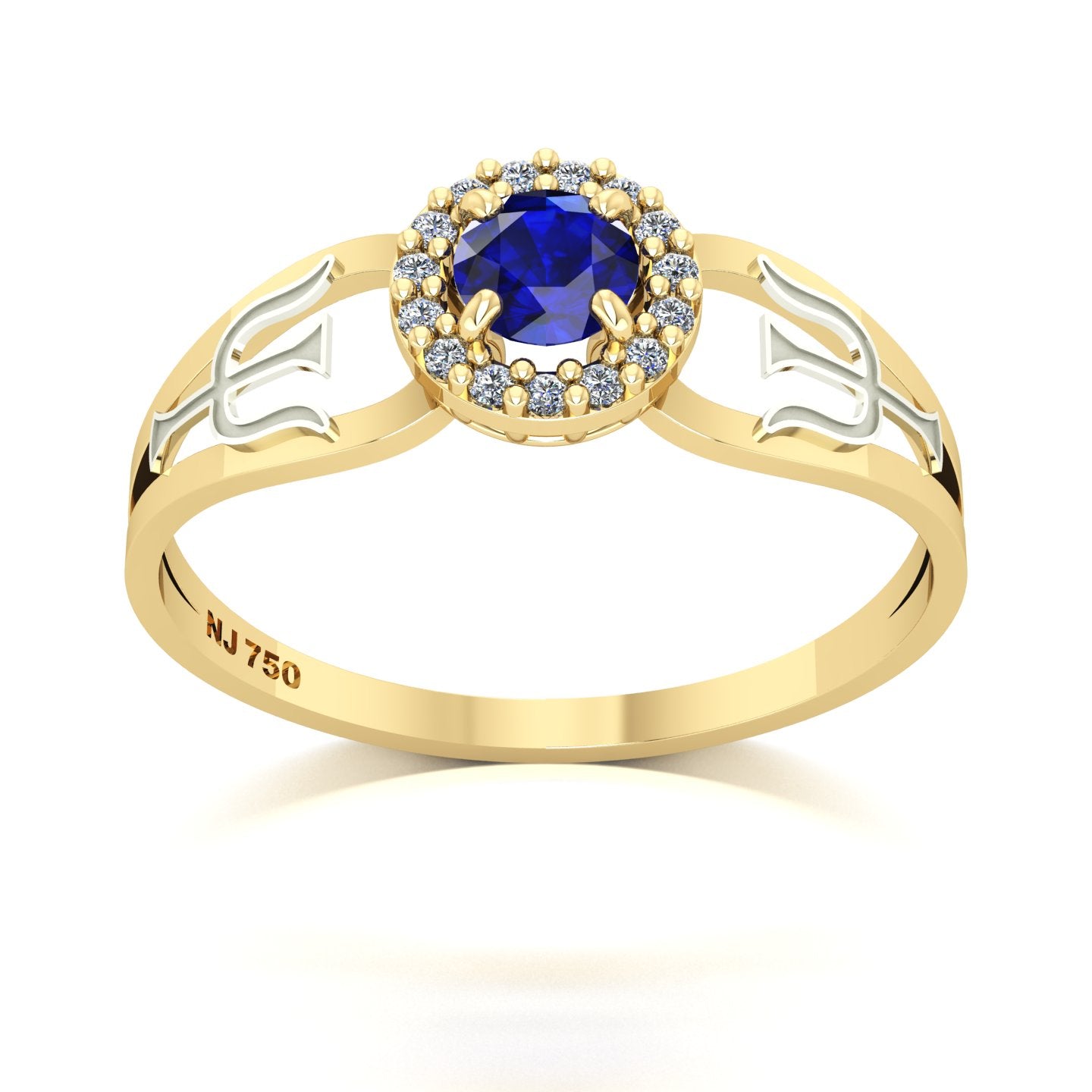 Anel de Formatura de Psicologia Shiny Ouro 18k
