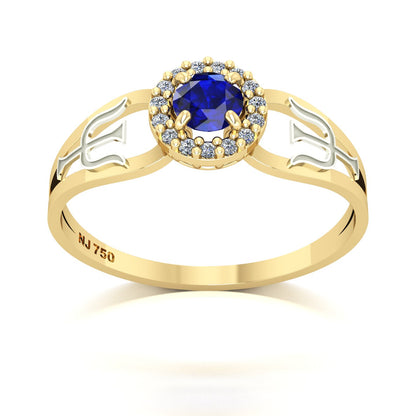 Anel de Formatura de Psicologia Shiny Ouro 18k