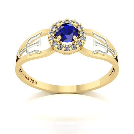 Anel de Formatura de Psicologia Shiny Ouro 18k