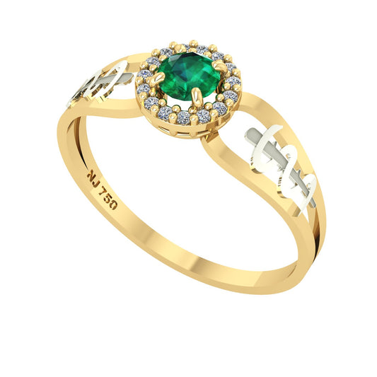Anel de Formatura de Medicina Shiny Ouro 18k