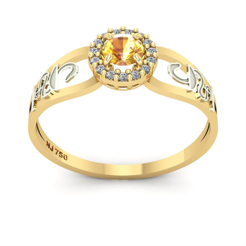 Anel de Formatura de Farmácia Shiny Ouro 18k