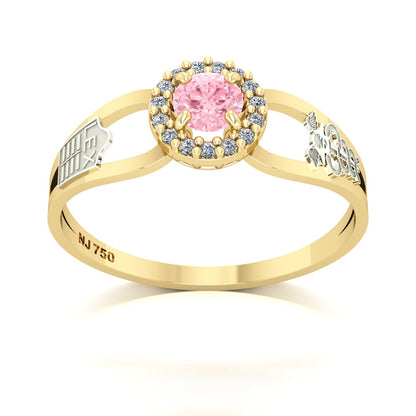 Anel de Formatura de Ciências Contábeis Shiny Ouro 18k