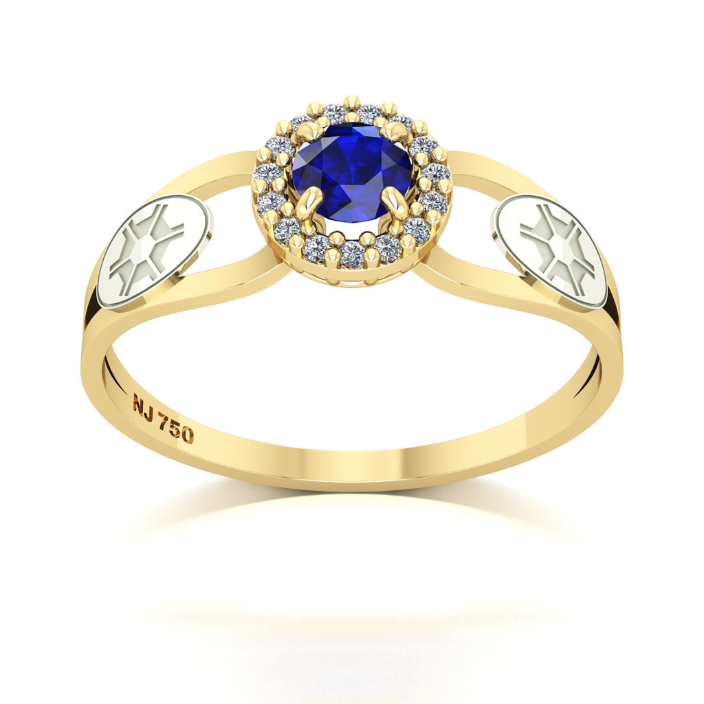 Anel de Formatura de Engenharia Agronômica Shiny Ouro 18k