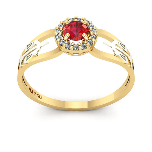Anel de Formatura de Direito Shiny Ouro 18k
