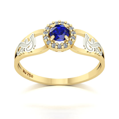 Anel de Formatura de Fonoaudiologia Shiny Ouro 18k