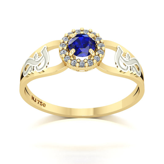 Anel de Formatura de Fonoaudiologia Shiny Ouro 18k