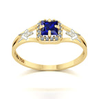 Anel de Formatura de Arquitetura Small Square Ouro 18k