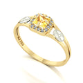 Anel de Formatura de Radiologia Small Square Ouro 18k