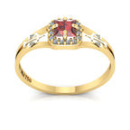 Anel de Formatura de Direito Small Square Ouro 18k