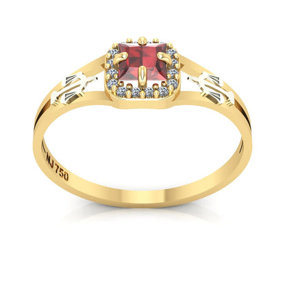 Anel de Formatura de Direito Small Square Ouro 18k