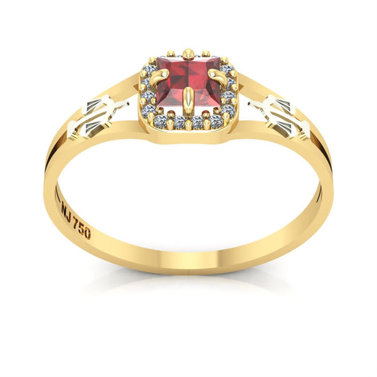 Anel de Formatura de Direito Small Square Ouro 18k