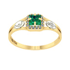Anel de Formatura de Ed. Física Small Square Ouro 18k
