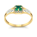 Anel de Formatura de Veterinária Small Square Ouro 18k