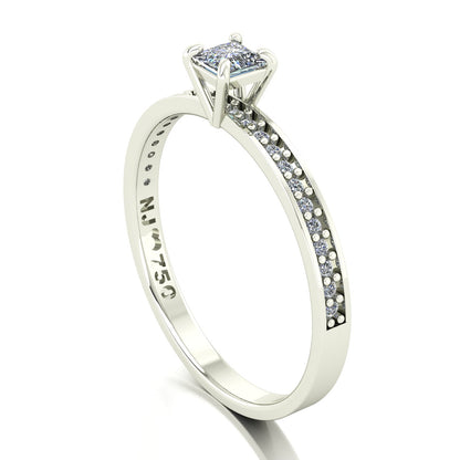 Anel de Noivado Solitarie I Ouro 18k