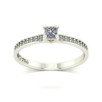 Anel de Noivado Solitarie I Ouro 18k