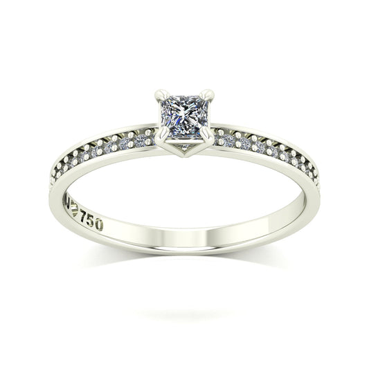 Anel de Noivado Solitarie I Ouro 18k