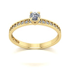 Anel de Noivado Solitarie II Ouro 18k
