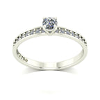 Anel de Noivado Solitarie II Ouro 18k